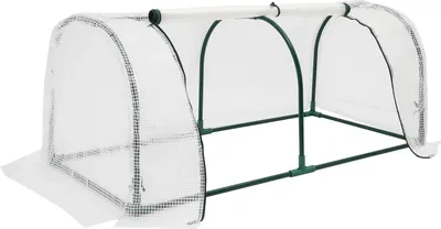 Produktbild von Mini Gewächshaus - Tomaten-Gewächshaus - Für Balkon, Terrasse & Garten - Rollfenster - Zur Anzucht von Obst & Gemüse - Beige