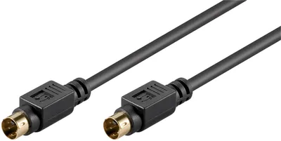 Obrázok produktu pre Goobay 50057 Pripojovací kábel S-Video, individuálne tienený, 1 m - konektor Mini-DIN 4 (S-Video) > konektor Mini-DIN 4 (S-Video)