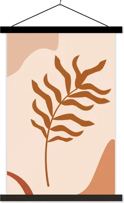 Produktbild von MuchoWow® Textilposter Sommer - Pflanze - Pastell 120x180 cm mit schwarzem Rahmen - Fotos