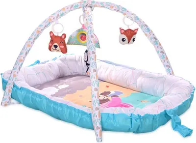Image de Couverture de jeu avec trapèze Lorelli BABY NEST BLUE