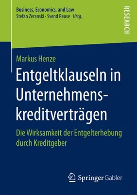 Produktbild von Entgeltklauseln in Unternehmenskreditverträgen