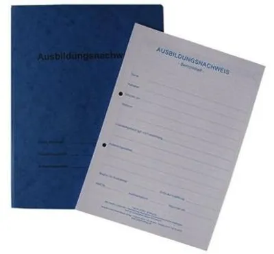 Produktbild von Berichtsheft / Ausbildungsnachweis als Block - für 1 Jahr: tägliche Eintragungen (Montag - Sonntag), pro Woche 1 Seite für zusätzliche Berichte / Zeichnungen