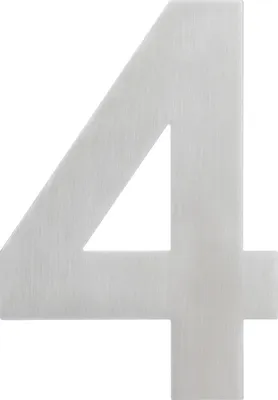 Produktbild von Alpertec Hausnummer 4 Edelstahl