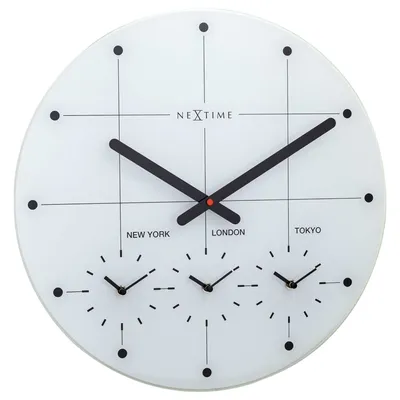 Obrázek produktu pro NeXtime - 8197WI - Wanduhr - 43cm - weiß - Big City