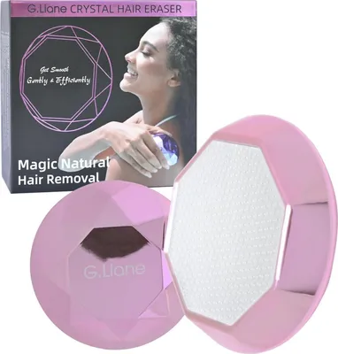 Image de G.Liane Epilateur Cristal Diamond - Epilation indolore sans cire - Tondeuse à cheveux pour hommes et femmes, exfoliation - Rose