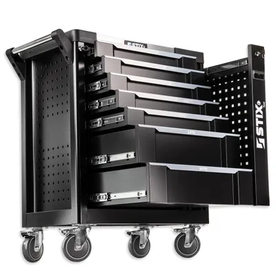 Image de STIX Armoire d'atelier, chariot à outils, 7 tiroirs, roulettes avec frein, UltimatePro B7