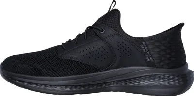 Produktbild von Skechers WIP 210889-BBK in Black Knitted Mesh / Synthetic color size 43