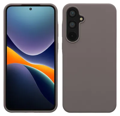 Produktbild von kwmobile Handyhülle für Samsung Galaxy A55 5G Hülle - Case Silikon - Kabelloses Laden - Schutzhülle Cover in Stone Dust