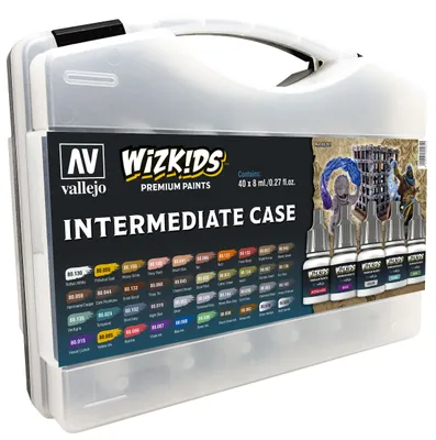 Produktbild von Vallejo Fortgeschrittenen Set 80261 40x 8ml WizKids Premium Airbrush Farben Fantasie-Miniaturen