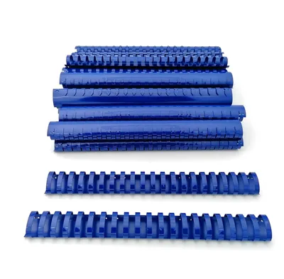 Productafbeelding van Plastic bindruggen, spiraalbinding, 21 ringen, 32 mm, A4, 50 stuks, blauw