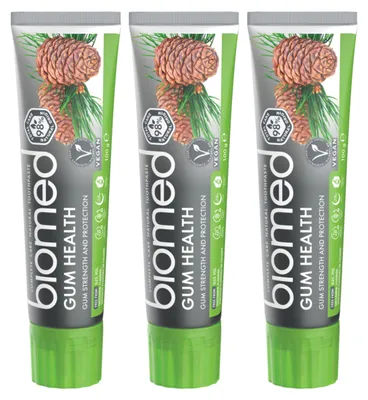Produktbild von BIOMED - Zahnpasta - 3er Pack - Gum Health - Beruhigender Zahnfleischschutz - Fluoridfrei