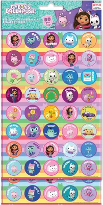 Image de Beloningsstickers Gabby's Poppenhuis, 80dlg.