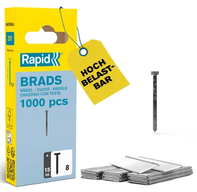 Produktbild von Rapid 40109533, Versenknagel, Galvanisiertes Metall, 15 mm, 8 mm, 49 mm, 17 mm