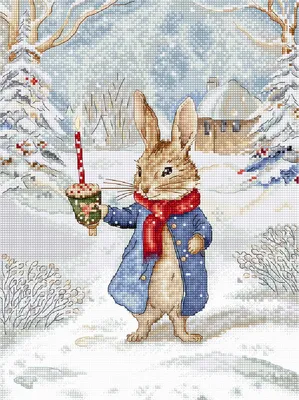 Produktbild von Letistitch Kreuzstich Stickpackung "Weihnachtslieder", Zählmuster, 21x27cm