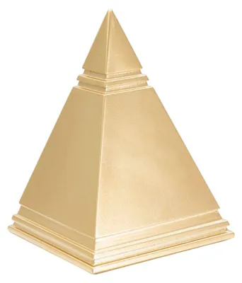 Immagine prodotto di Scultura "Piramide" di Mauro Ferretti, oro, 11,5x11,5x15,5 cm