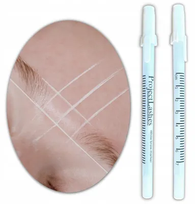 Zdjęcie produktu dla Biały pisak do konturowania i geometrii brwi PEN
