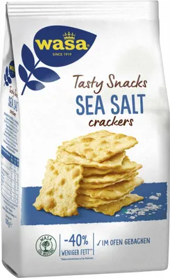 Produktbild von Wasa Tasty Snacks Crackers Meersalz (180g Packung)