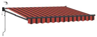 Produktbild von Elektrische ausziehbare Markise - VIDAXL - Markisenbespannung - Orange und Schwarz 3,5 x 2 m