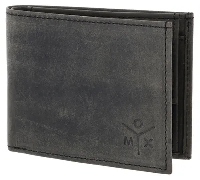 Produktbild von oxmox Leder Geldbörse Leather RFID Protect Pocketbörse Ox 2.0 Embossed Vintage Black schwarz