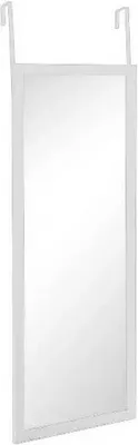 Obrázek produktu pro 5five Simply Smart | Zrcadlo na dveřích - 94 cm - Bílé - Praktické a stylové - Úspora místa