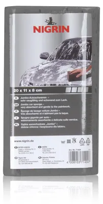 Produktbild von NIGRIN 71404 Auto-Schwamm Jumbo, Schwarz