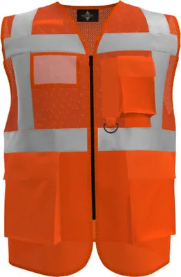 Produktbild von Korntex KXEXQ | Multifunkitons-Warnweste Mesh Multifunction Vest - Farbe: Signal Orange - Größe: 3XL