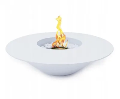 Obrázok produktu pre Campo24 Feuerschale 60 cm Ø – Bioethanol Tischkamin für Innen & geschützte Außenbereiche – zertifiziert, rauchfrei & modernes Design