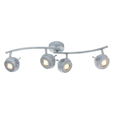 Produktbild von GLOBO Deckenleuchte Wohnzimmer Deckenlampe Deckenstrahler grau 4 Flammig 57301-4