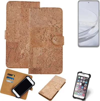 Produktbild von K-S-Trade Hülle kompatibel mit ZTE Axon 60  Kork Handyhülle Cover  Schutzhülle TPU Case Bumper in Hellbraun, (1x)