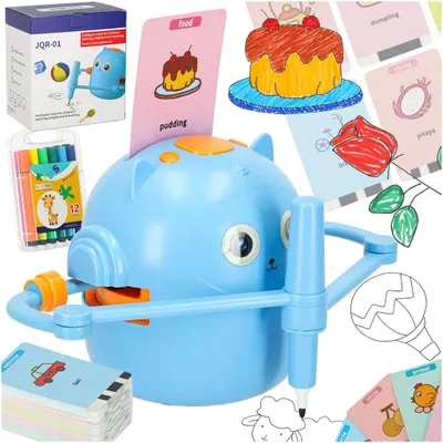 Obrázok produktu pre Vzdelávací interaktívny robot na kreslenie a učenie angličtiny pre deti 3+ (100 kariet)