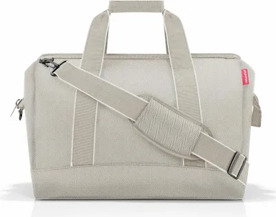Obrázok produktu pre reisenthel allrounder L, cestovná taška, športová taška, lekárska taška, taška, polyesterová tkanina, Herringbone Sand, 30 L, MT6049