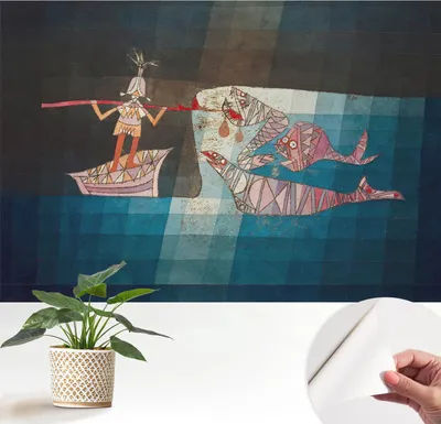 Produktbild von Fototapete selbstklebend - 152x104 cm - Tapete - Wandtapete - Wandbilder - Klebefolie - Dekofolie - Tapete Folie - Wand - Dekoration - Wohnzimmer - Fischerjäger