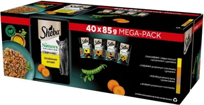 Produktbild von Sheba Nature's Collection Mokré krmivo pro kočky s příchutí drůbeže 85 G X 40 kusů