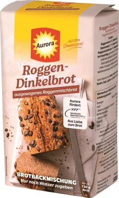 Produktbild von Aurora Roggen-Dinkelbrot Backmischung 500g