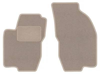 Produktbild von Velours-Fußmatten Vorne für Alfa Romeo 156 2000-2006 (Limousine/Kombi) – 2-tlg, Beige, passgenau – Wielganizator LUX