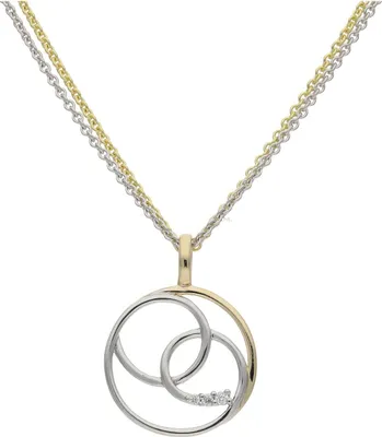Produktbild von JuwelmaLux Anhänger 585/000 (14 Karat) Gold und Weißgold mit Brillanten JL10-02-3483