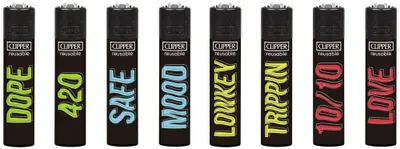 Produktbild von Clipper Feuerzeuge 8er Set: New Impact