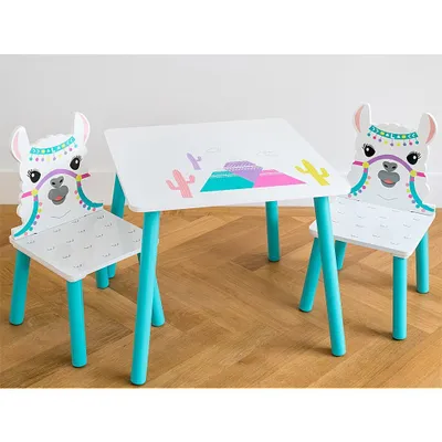 Obrázok produktu pre Lama Houten Tafel met 2 Stoelen