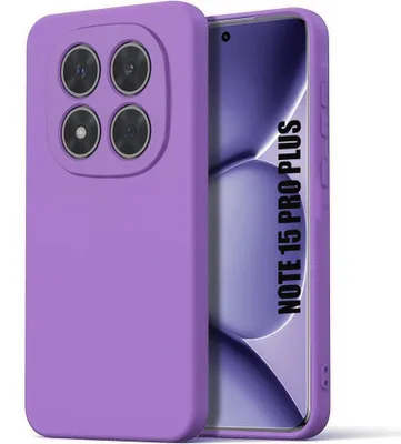Image de Coque pour Xiaomi Redmi Note 15 Pro Plus 5G, Protection Silicone Antichoc Anti-Rayure Violet