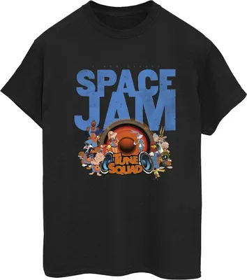 Produktbild von Space Jam: A New Legacy - "Tune Squad" T-Shirt für Damen BI51283 (S) (Schwarz)