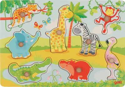 Obrázok produktu pre Detské puzzle s africkými zvieratami
