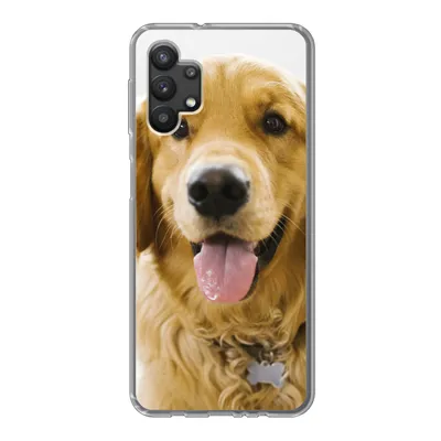 Produktbild von MuchoWow® Handyhülle Schutzhülle Hülle für Samsung Galaxy A32 5G Porträt eines superschönen Golden Retrievers Silikon Softcase Handy Hülle - Softcase
