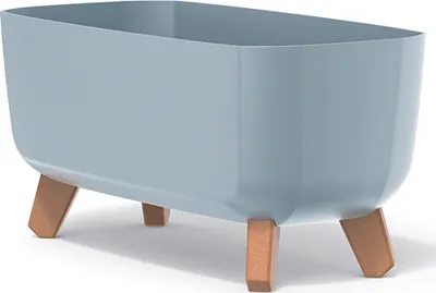 Produktbild von nabbi Kunststoff-Pflanzgefäß auf Beinen DGCL400 39 cm - hellgrau