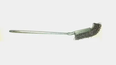 Produktbild von Drahtbürste mit Metallgriff, 90 mm/210 mm, gebogen