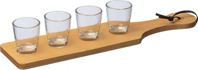Produktbild von Schnapsgläser-Set / 5tlg mit 4 Schnapsgläser zu je 3cl