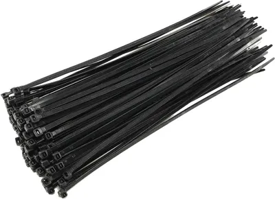Produktbild von ChiliTec 20754 Kabelbinder 370mm x 4,8mm, schwarz 100er Pack, hohe Zugkraft, UV fest