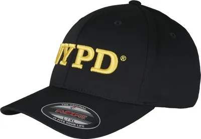 Zdjęcie produktu dla YUPOONG Inc. Czapka NYPD 3D Logo Flexfit Cap w kolorze czarnym-S/M