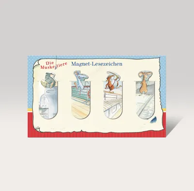 Produktbild von Die Muskeltiere - Magnet-Lesezeichen