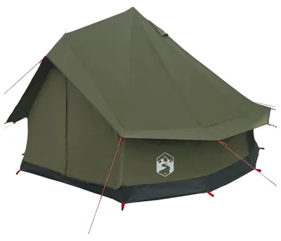 Image de Tente familiale vidaXL vert olive pour 8 personnes en polycoton