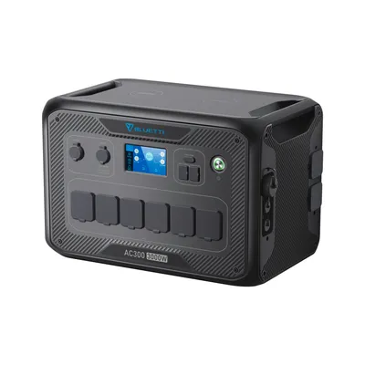 Obrázek produktu pro Bluetti AC300 + B300, Lithium-železo-fosfátová (LiFePo4), 60000 mAh, AC, Zapalovač na doutníky, Solární, 3072 Wh, Power Delivery, 3000 W